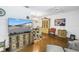 Open living area with a decorative china cabinet and tile floors at 5347 81St N Ln # 25, St Petersburg, FL 33709