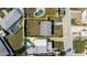 Aerial view of the property showing the yard at 596 S Bayshore Dr, Madeira Beach, FL 33708