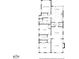 Detailed floor plan showcasing the layout of the home with multiple bedrooms and living spaces at 803 S Packwood Ave, Tampa, FL 33606