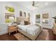 Light and bright main bedroom with lots of natural light and hard wood floors at 803 S Packwood Ave, Tampa, FL 33606