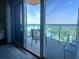 Condo balcony offers great views and seating to enjoy the outdoors at 880 Mandalay Ave # N802, Clearwater Beach, FL 33767