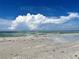 Scenic view of the beach with puffy white clouds on a bright blue sky at 880 Mandalay Ave # N802, Clearwater Beach, FL 33767