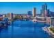 Tampa skyline with waterfront property and boating access at 926 Anchorage Rd, Tampa, FL 33602