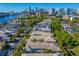 Aerial capture featuring waterfront homes with scenic views and an ideal location close to city amenities at 926 Anchorage Rd, Tampa, FL 33602