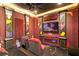 Home theater features luxurious seating, custom lighting, and state-of-the-art entertainment at 926 Anchorage Rd, Tampa, FL 33602