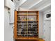 Custom built-in wine storage with shelves for wine bottles, glasses, and bar accessories at 926 Anchorage Rd, Tampa, FL 33602