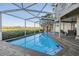 Relaxing pool area with enclosed lanai for protection from insects and other outdoor pests at 104 Westbrook Ct, Safety Harbor, FL 34695