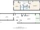Detailed floor plan displaying a spacious layout with two floors, two bedrooms, and large living spaces at 11190 Windsor Place Cir, Tampa, FL 33626