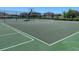 Community basketball court with well-maintained surface and surrounding residential area at 12635 Tannencrest Dr, Riverview, FL 33579