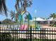 Community splash pad and pool area featuring slides and water features at 12635 Tannencrest Dr, Riverview, FL 33579