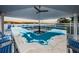 Pool bar with a lovely counter and water views is conveniently located next to the pool at 19451 Gulf Blvd # 301, Indian Shores, FL 33785