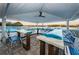 Pool bar featuring an epoxy countertop is conveniently located close to the pool at 19451 Gulf Blvd # 301, Indian Shores, FL 33785