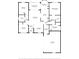 Detailed floor plan showcases the layout of the home including bedrooms, kitchen, and living areas at 2325 W Del Webb Blvd, Sun City Center, FL 33573