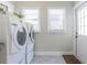 Efficient laundry room with modern appliances, natural light, and easy access to the outdoors at 2835 3Rd N Ave, St Petersburg, FL 33713
