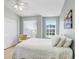 This bedroom has light colored walls and floors and a view from the two windows at 435 Kensington Lake Crk, Brandon, FL 33511