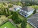 Aerial view of home features mature trees, nice landscaping, and large backyard at 5305 Sagecrest Dr, Lithia, FL 33547