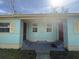 View of the front entrance, showing a covered porch with two entry doors at 760 18Th S Ave, St Petersburg, FL 33705