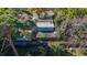 An aerial view of the property featuring the backyard and mature trees at 777 62Nd N Ave, St Petersburg, FL 33702