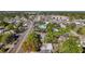 An aerial view shows the property's proximity to the bustling city and various amenities and attractions at 777 62Nd N Ave, St Petersburg, FL 33702