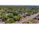 An aerial view of the surrounding neighborhood, with mature trees and well-maintained streets at 777 62Nd N Ave, St Petersburg, FL 33702