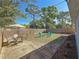 Backyard featuring a fenced in yard, mature trees and outdoor seating at 777 62Nd N Ave, St Petersburg, FL 33702