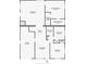 Detailed floorplan showcasing the layout of the entire house, including room dimensions and closet spaces at 777 62Nd N Ave, St Petersburg, FL 33702