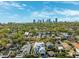 Aerial view of neighborhood with a cityscape in background at 145 16Th Ne Ave, St Petersburg, FL 33704