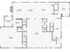 Layout of the first floor of the house showing the kitchen, living room and courtyard at 145 16Th Ne Ave, St Petersburg, FL 33704