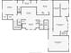 Layout of the second floor showing the main bedroom, bathroom and flexible room at 145 16Th Ne Ave, St Petersburg, FL 33704