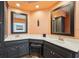 Bathroom with dual sinks, vanity, and ample counter space at 2112 Laurence Dr, Clearwater, FL 33764