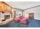 Main bedroom features a fireplace, and sitting area at 2112 Laurence Dr, Clearwater, FL 33764