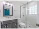 Bathroom features a vanity and walk in shower at 2121 Park N St, St Petersburg, FL 33710