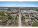 Aerial view of a centrally located home within a neighborhood setting with street and community features at 2495 13Th N Ave, St Petersburg, FL 33713