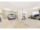 Spacious garage with an organized storage area and a vehicle at 250 Seagate Ct, Dunedin, FL 34698