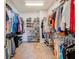 Spacious walk-in closet with lots of shelving and plenty of storage space at 250 Seagate Ct, Dunedin, FL 34698
