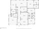 Detailed floor plan showcasing the layout of the house, including rooms, dimensions, and storage spaces at 609 Osceola Rd, Belleair, FL 33756