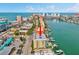 Condominium building with waterfront views, located on the street near the water at 706 Bayway Blvd # 301, Clearwater Beach, FL 33767