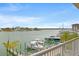 Enjoy the water view from the balcony showcasing waterfront living with docks and boats at 706 Bayway Blvd # 301, Clearwater Beach, FL 33767