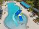 A waterslide in the community's large pool area at 7326 Blue Beech Dr, Riverview, FL 33578
