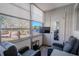 The lanai features floor to ceiling windows providing light and community views at 8325 112Th St # 202, Seminole, FL 33772