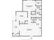 Detailed floor plan showcasing the layout and dimensions of the bedrooms, bathrooms, kitchen, and living spaces at 9100 Dr Martin Luther King Jr N St # 405, St Petersburg, FL 33702