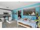 Bright dining area with a view, featuring colorful walls and room for entertaining at 1211 E Camellia Dr., Brandon, FL 33510