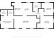 Detailed floor plan showcasing the layout of the home with labeled rooms and dimensions for an overview of the property at 1211 E Camellia Dr., Brandon, FL 33510