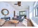 Cozy living area with a modern design and bright natural light at 16318 Palmettoglen Ct, Lithia, FL 33547