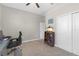 Carpeted bedroom space, perfect for relaxation and storage at 21396 Snowy Orchid Ter, Land O Lakes, FL 34637