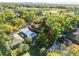 Scenic aerial view of property with lush landscaping and a serene setting near city skyline at 2612 E 26Th Ave, Tampa, FL 33605