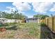 Private backyard with shed and secure wooden fence; ideal for relaxation and outdoor activities at 2726 25Th N Ave, St Petersburg, FL 33713