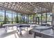 Community picnic tables in a covered amenity center with plenty of space at 4127 Broad Porch Run, Land O Lakes, FL 34638