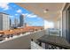 Balcony with seating area overlooking city skyline and residential buildings, perfect for relaxation at 470 3Rd S St # 814, St Petersburg, FL 33701