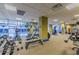 Well-equipped gym overlooking the pool with a variety of exercise equipment at 470 3Rd S St # 814, St Petersburg, FL 33701